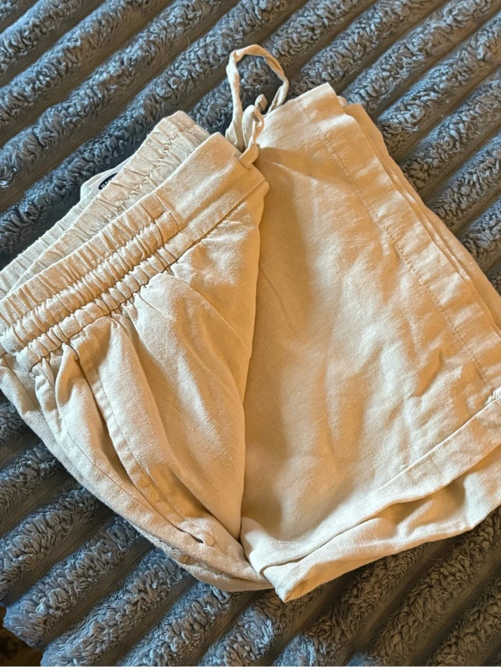 Old Navy Neutral Beige Elastic-Waist Pants